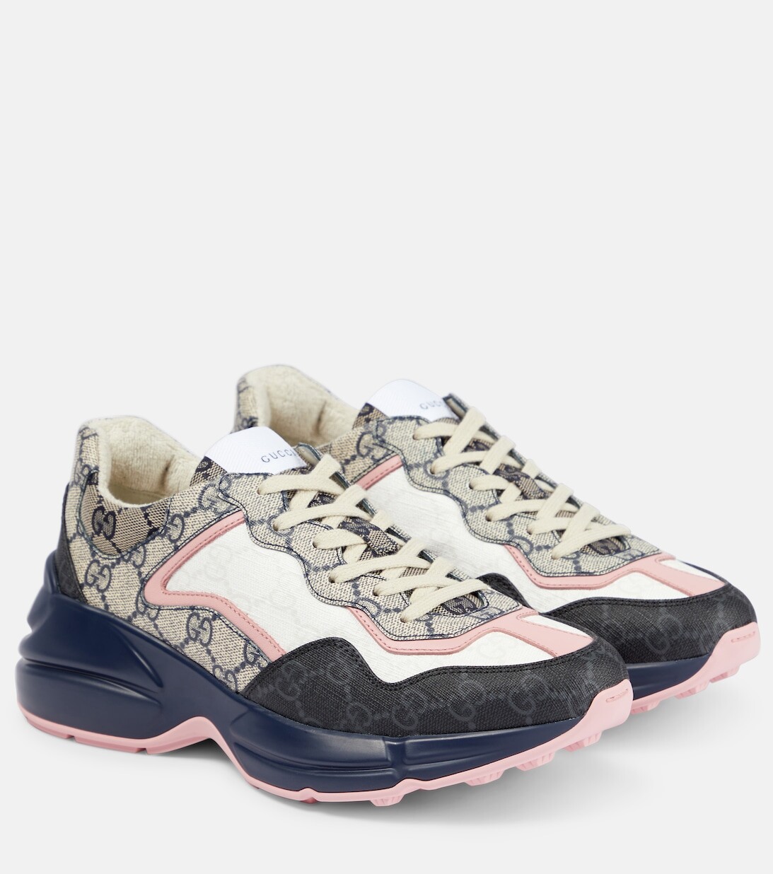 

Парусиновые кроссовки GG Rhyton Gucci, синий