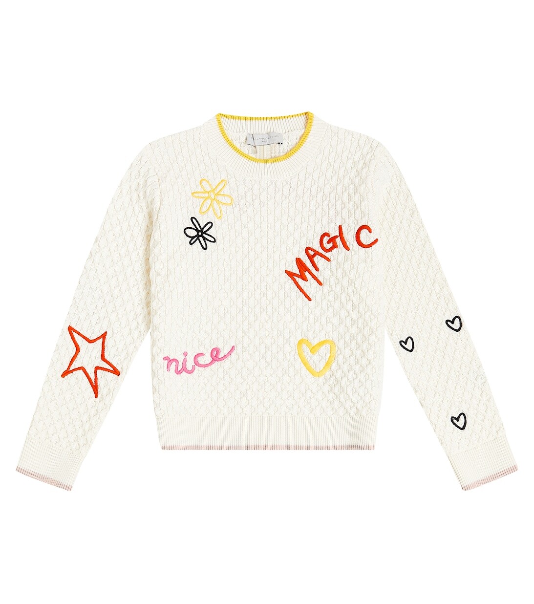 

Толстовка из хлопка с принтом Stella McCartney Kids, белый