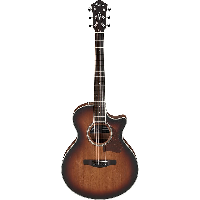 Акустическая гитара Ibanez AE240JR AE Acoustic Electric Guitar, Ovangkol, Mahogany Sunburst ibanez aegb24e mhs