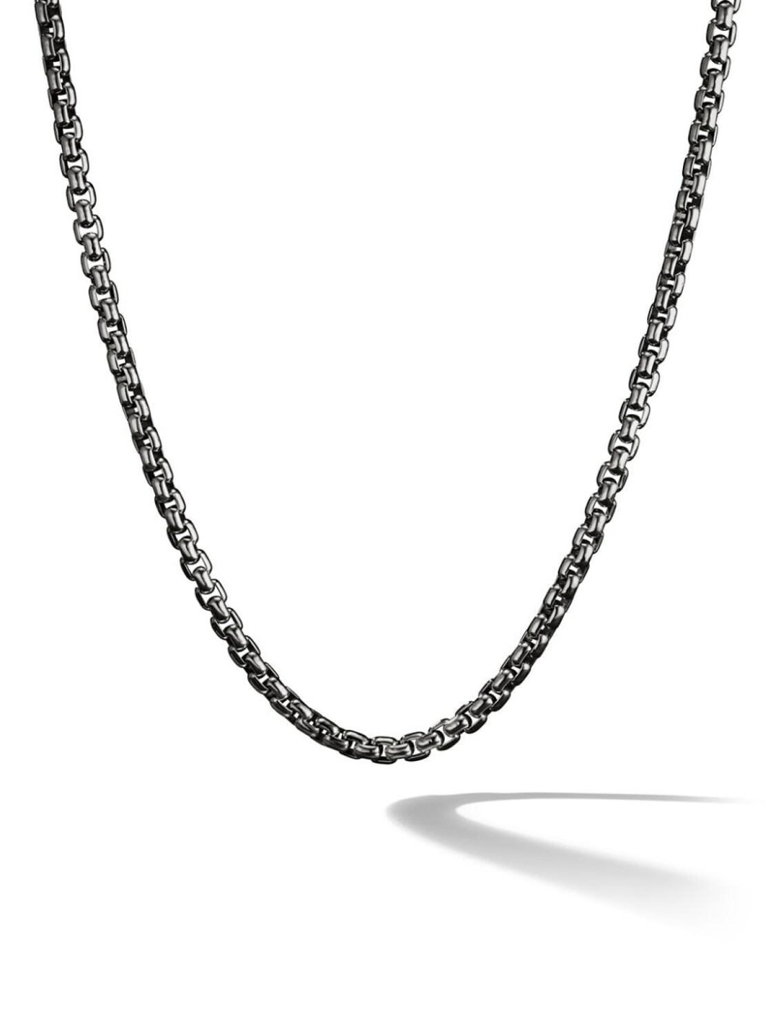 

Серебряное колье Box Chain David Yurman, черный