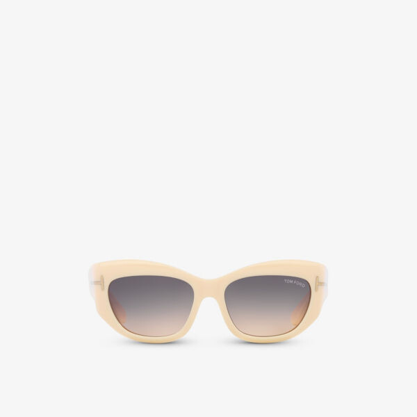 

Tr001702 солнцезащитные очки brianna из ацетата кошачьего глаза Tom Ford, бежевый
