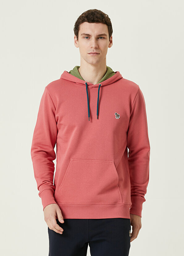 

Розовый свитшот из органического хлопка с капюшоном PS by Paul Smith