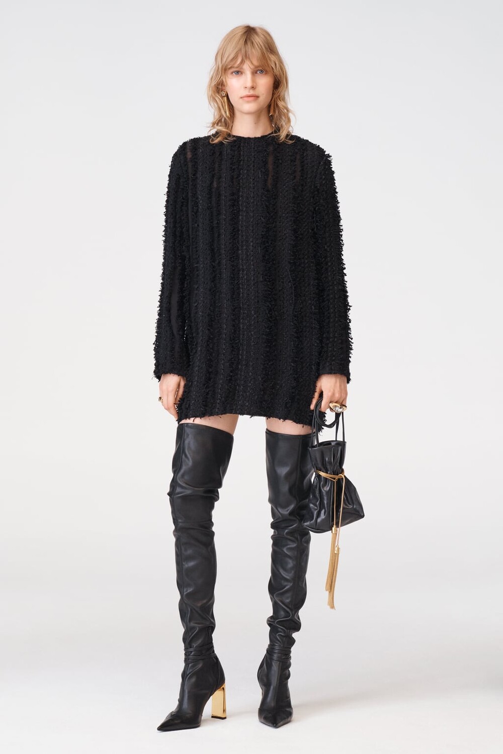 

Короткое фактурное платье, ограниченная серия ZARA, черный