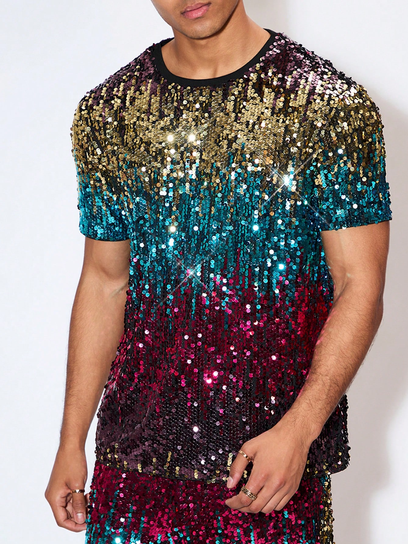 Мужская праздничная одежда Manfinity AFTRDRK, многоцветный футболка мужская оверсайз с круглым вырезом тенниска с 3d принтом в стиле хип хоп майка с короткими рукавами с абстрактным принтом в стиле