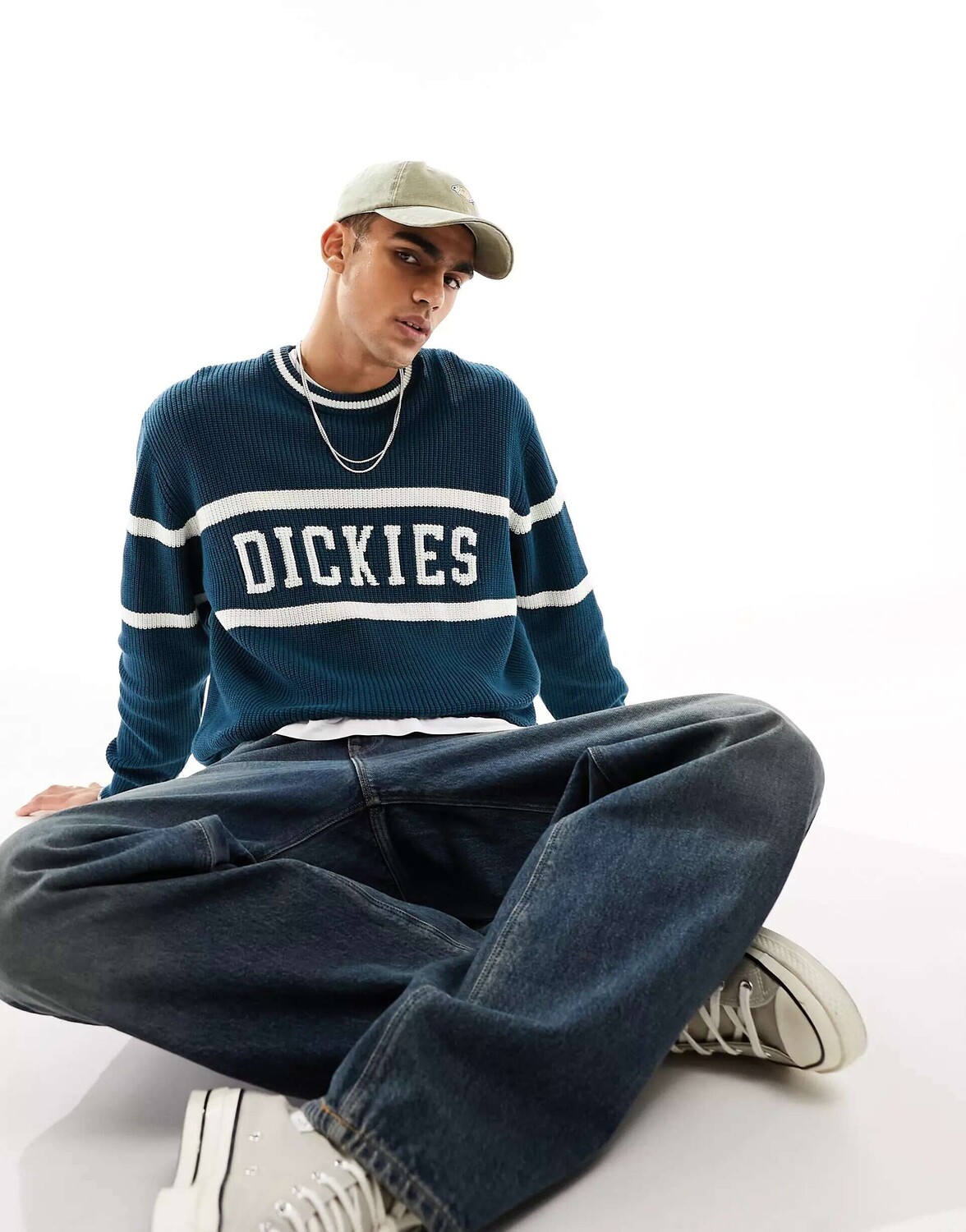 

Синий вязаный джемпер Dickies Melvern