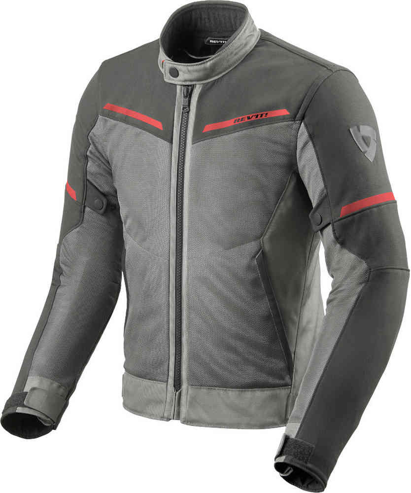 Мотоциклетная текстильная куртка Airwave 3 Revit, серый/красный мотоциклетная куртка для мужчин полноразмерная защита для мотокросса гоночная мотоциклетная куртка защита для езды на мотоцикле параме