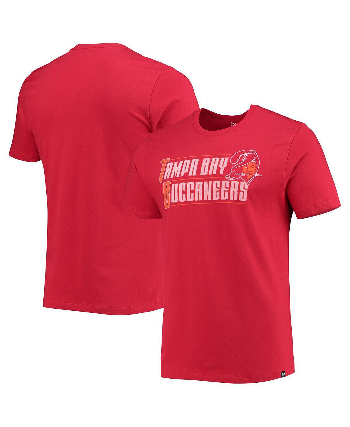Мужская красная футболка '47 Tampa Bay Buccaneers Regional Super Rival '47 Brand чехол mypads fondina bicolore для highscreen bay
