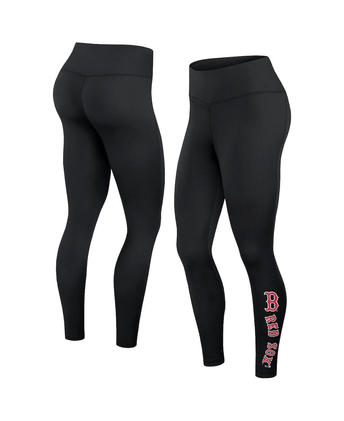 

Женские фирменные черные леггинсы Boston Red Sox с надписью Stack Fanatics, черный