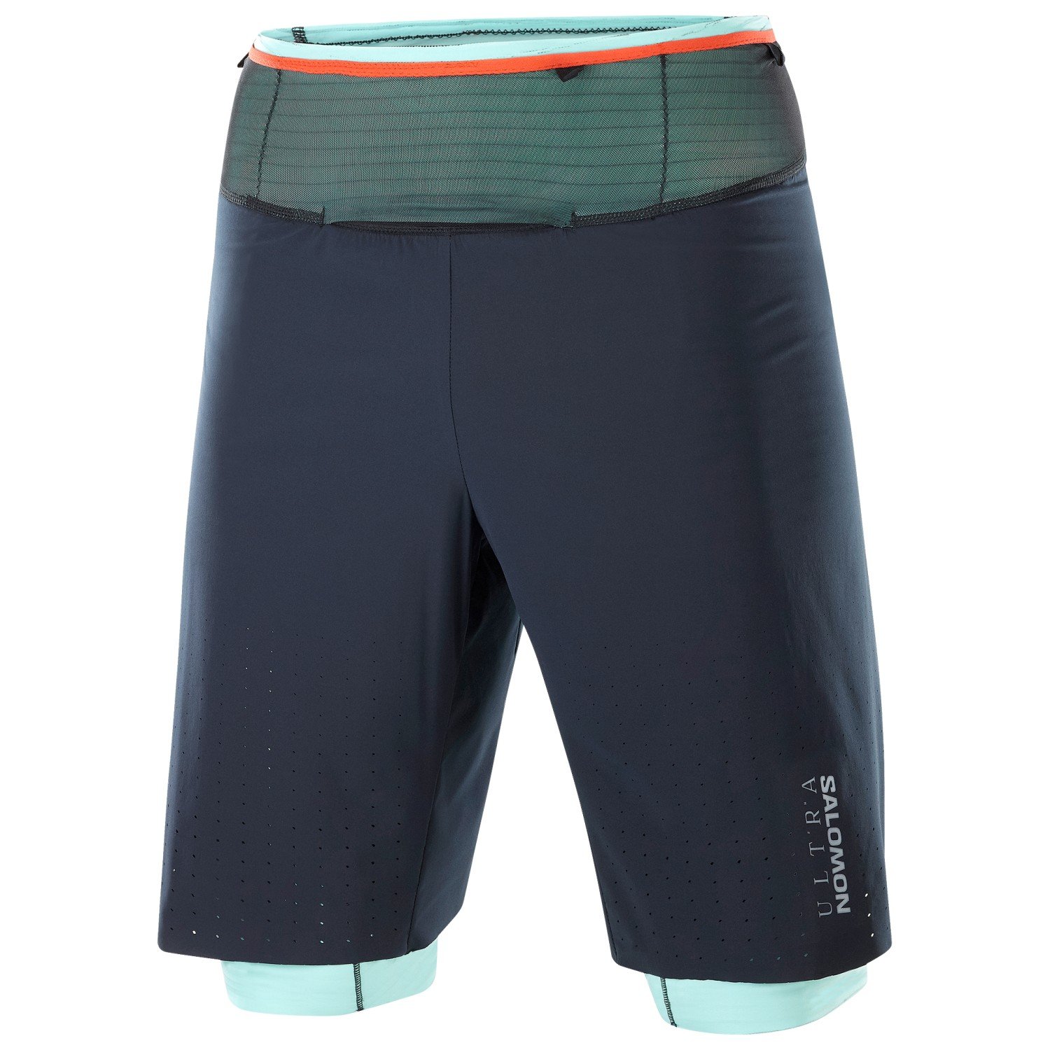 Шорты для бега Salomon S/Lab Utra 2in1 François D'Haene Shorts, цвет Night Sky/Cameo Blue