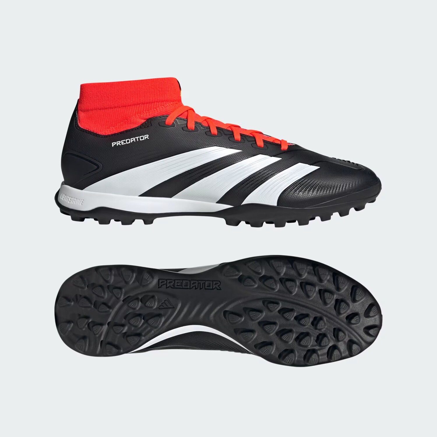 

Футбольные бутсы Predator 24 League Turf Adidas, цвет Core Black/Cloud White/Solar Red