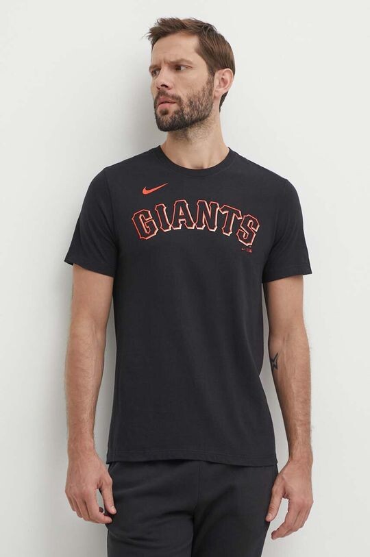 

Хлопковая футболка San Francisco Giants Nike, черный