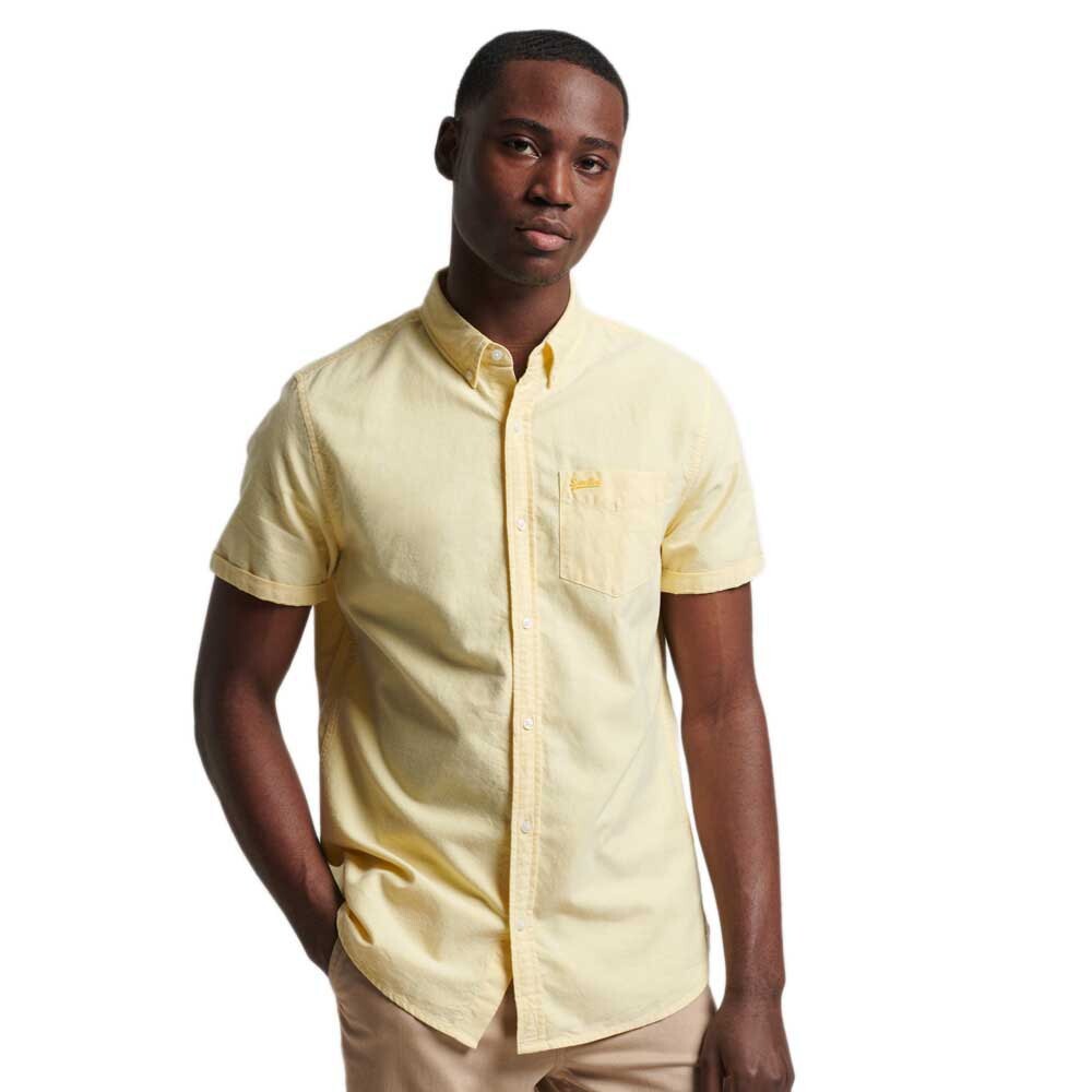 

Рубашка с коротким рукавом Superdry Vintage Oxford, желтый