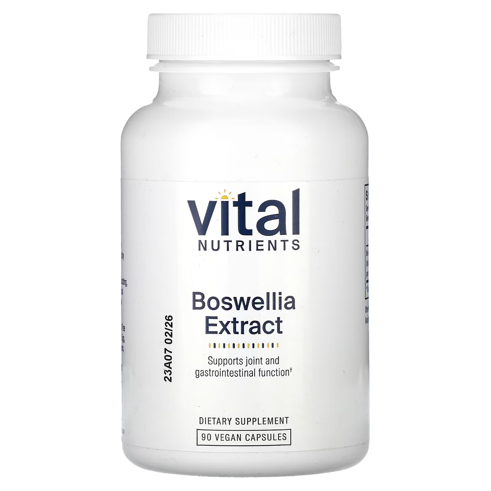 Экстракт босвеллии Vital Nutrients, 90 капсул цитрат стронция vital nutrients 90 веганских капсул