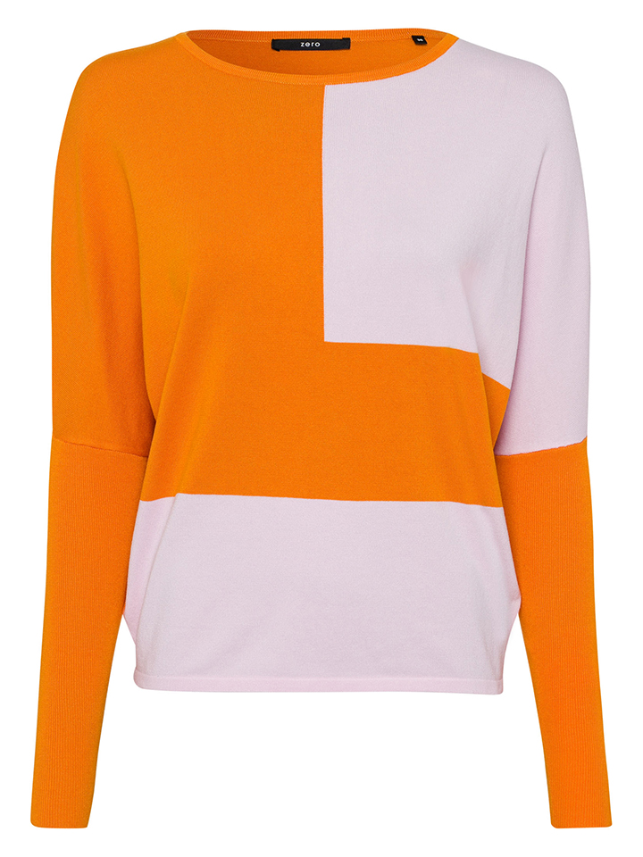 Свитер Zero, оранжевый свитер zero mit bumendruck оранжевый