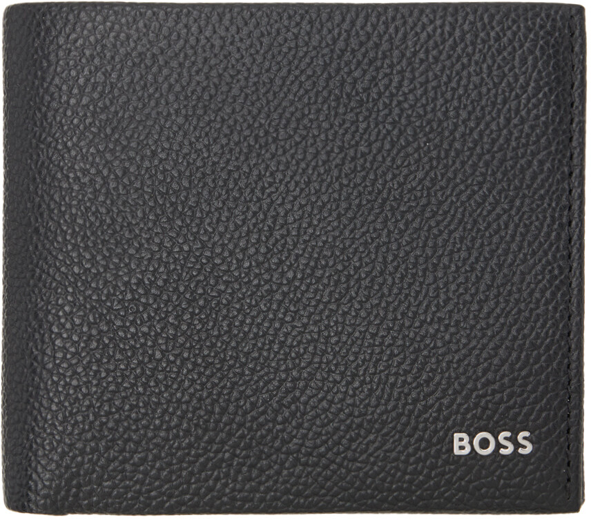 

Черный кошелек с логотипом BOSS