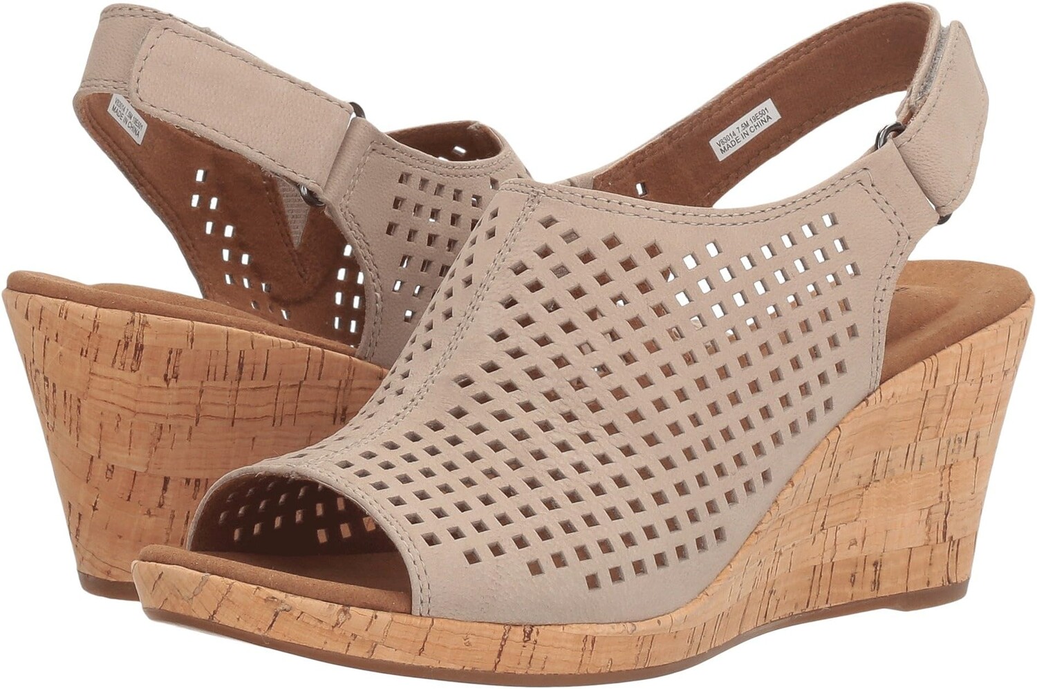 

Сандалии Rockport Briah Perf Sling, цвет Taupe Leather