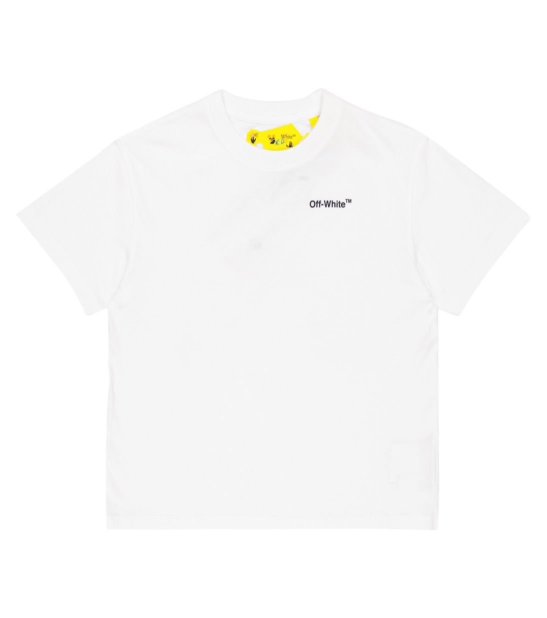 Хлопковая футболка с логотипом Off-White, белый хлопковая футболка с логотипом off white белый