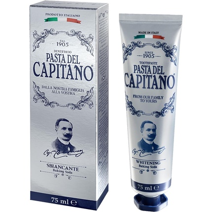 Pasta del Capitano 1905 Отбеливающая зубная паста с пищевой содой 75 мл