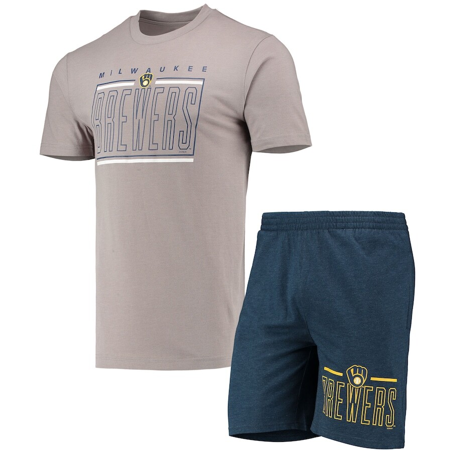 

Пижамный комплект Concepts Sport Milwaukee Brewers, нави