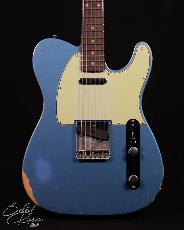 электрогитара fender custom shop mvp 1964 telecaster relic aged lake placid blue dealer select master vintage player series electric guitar new Электрогитара Fender Custom Shop LTD '61 Telecaster, Relic, Aged Lake Placid Blue