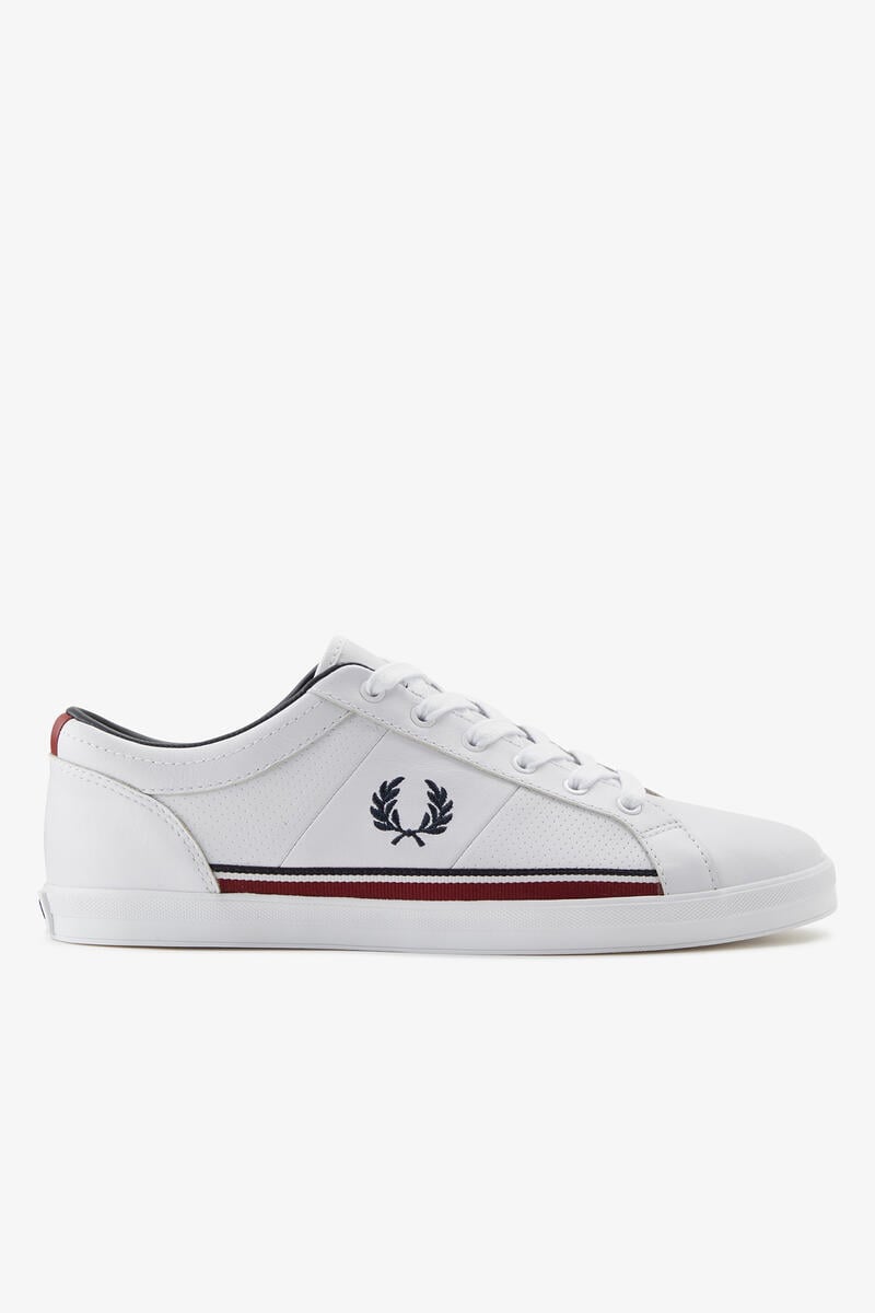 Кожаные кроссовки Baseline Fred Perry, белый кожаные кроссовки kingston fred perry белый