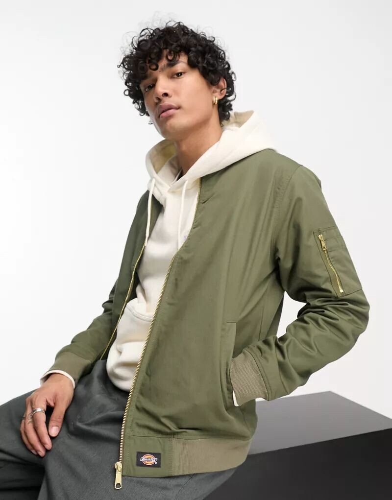 

Оливковый бомбер Dickies Hughson