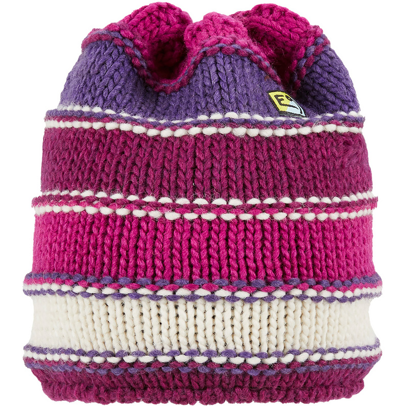 Шляпа Варби E9, фиолетовый корейская версия шерстяная шапка женская осенне зимняя с шарфом цельная шапка милая шерстяная пушистая утепленная теплая вязаная шапка