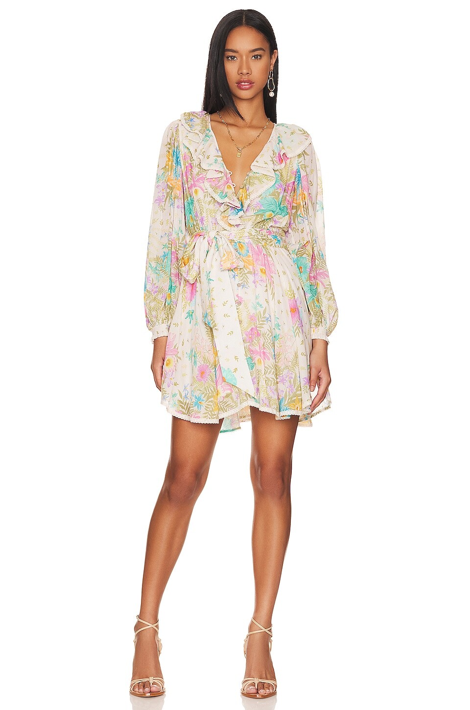 

Платье SPELL Lei Lei Frill Play, цвет Cream Floral