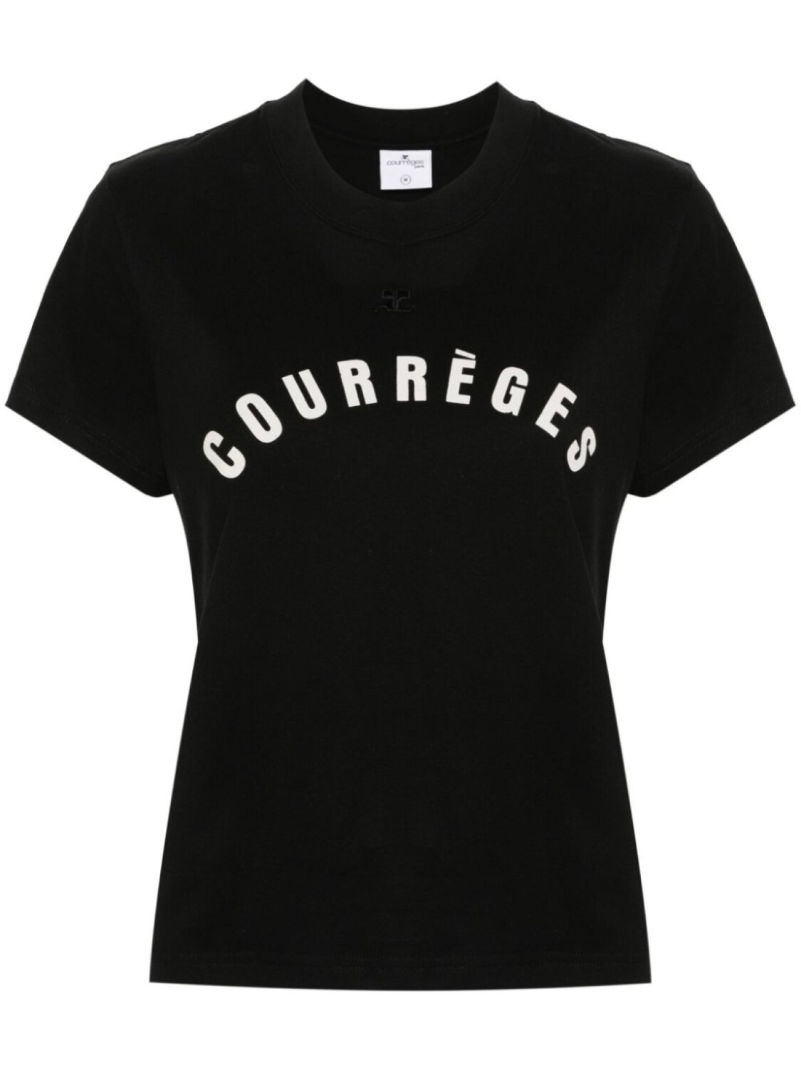 

Courrèges футболка с логотипом, черный