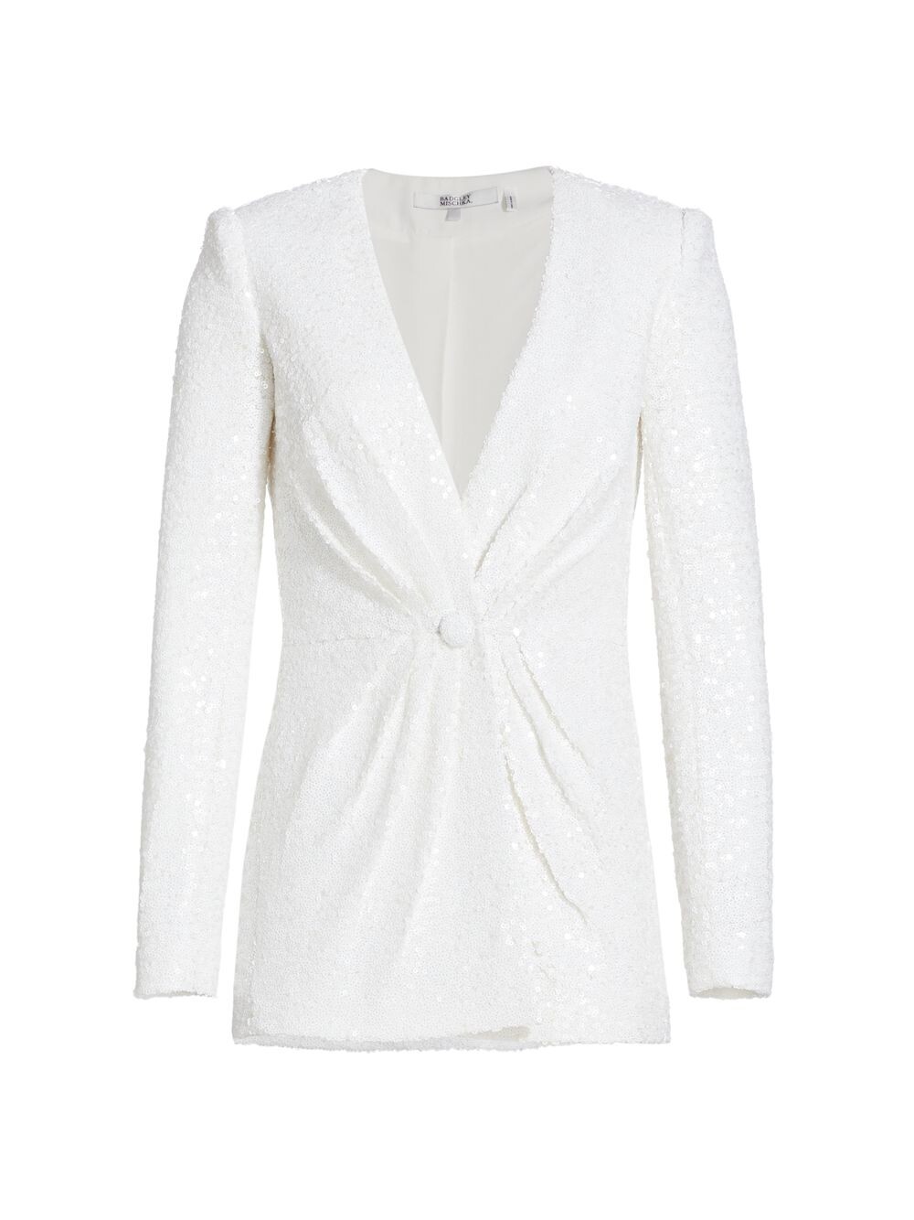 

Куртка Sunburst с пайетками спереди Badgley Mischka, белый
