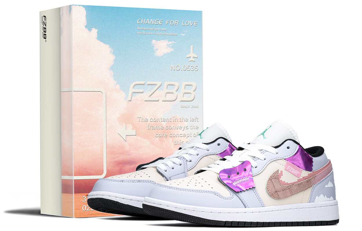 

Кроссовки Air Jordan 1 Vintage Basketball Shoes Women's Low-top Blue/pink, голубой, Синий, Кроссовки Air Jordan 1 Vintage Basketball Shoes Women's Low-top Blue/pink, голубой