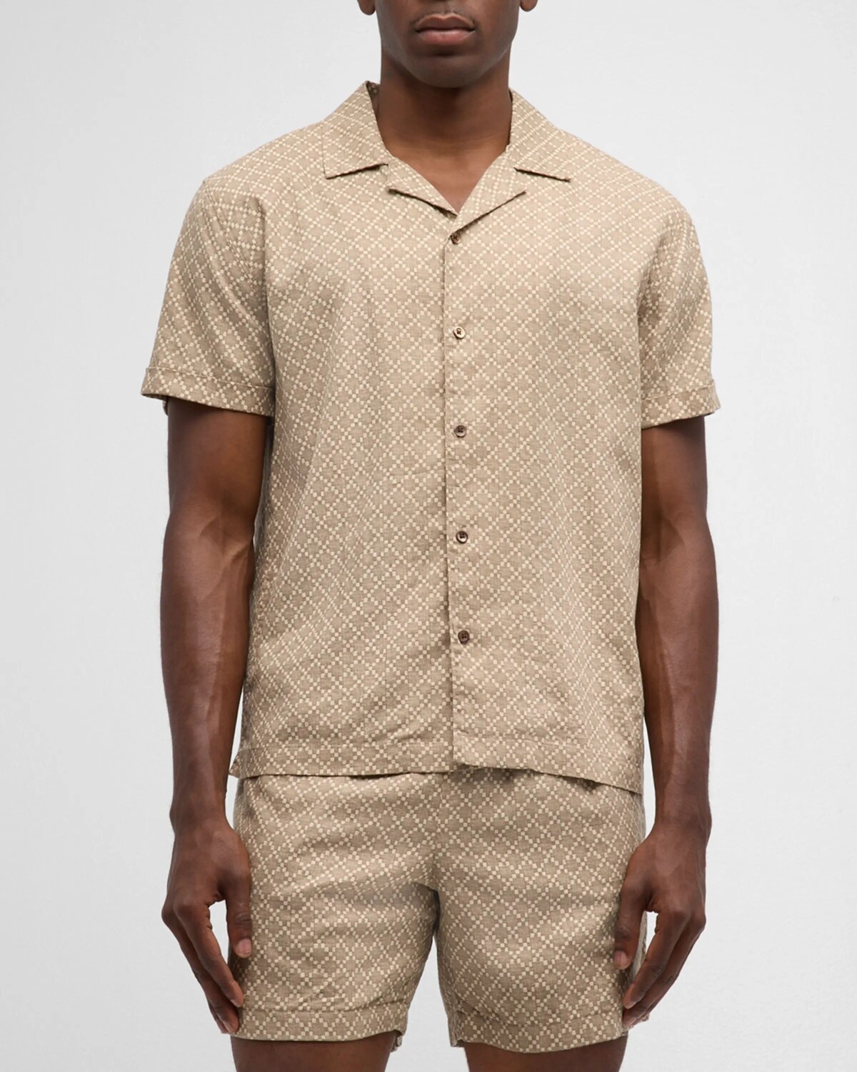 

Мужская походная рубашка с рисунком атласа Rails, цвет Ikat Oat