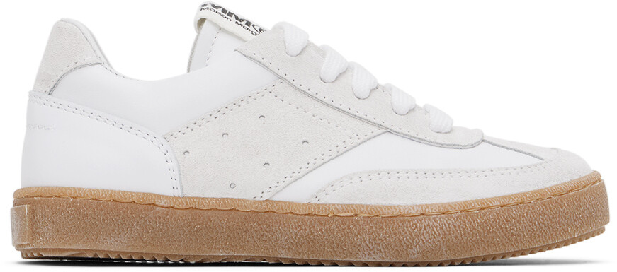 

MM6 Maison Margiela Kids Белые кроссовки со вставками