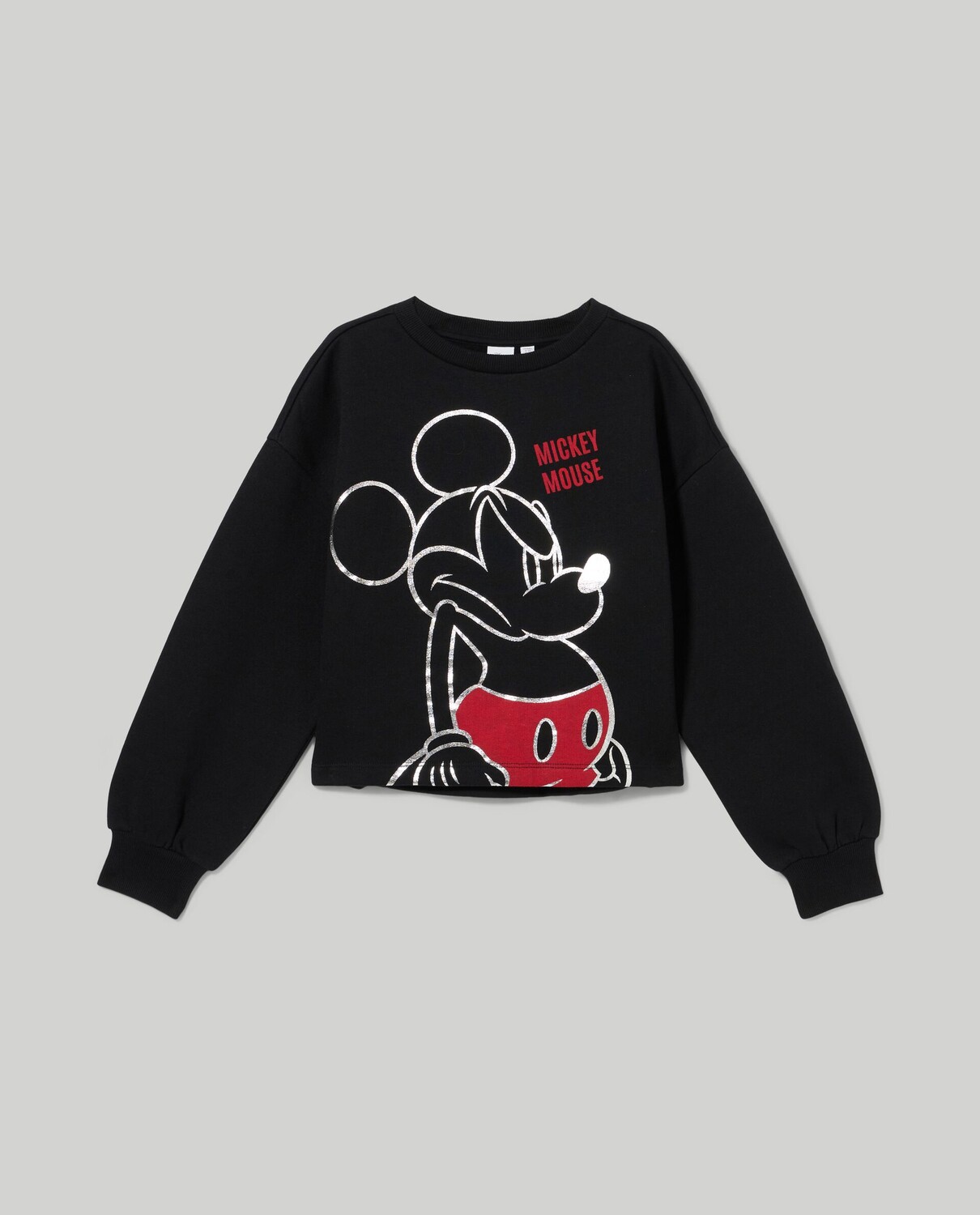 

Толстовка из хлопка с начесом для девочек Disney, черный