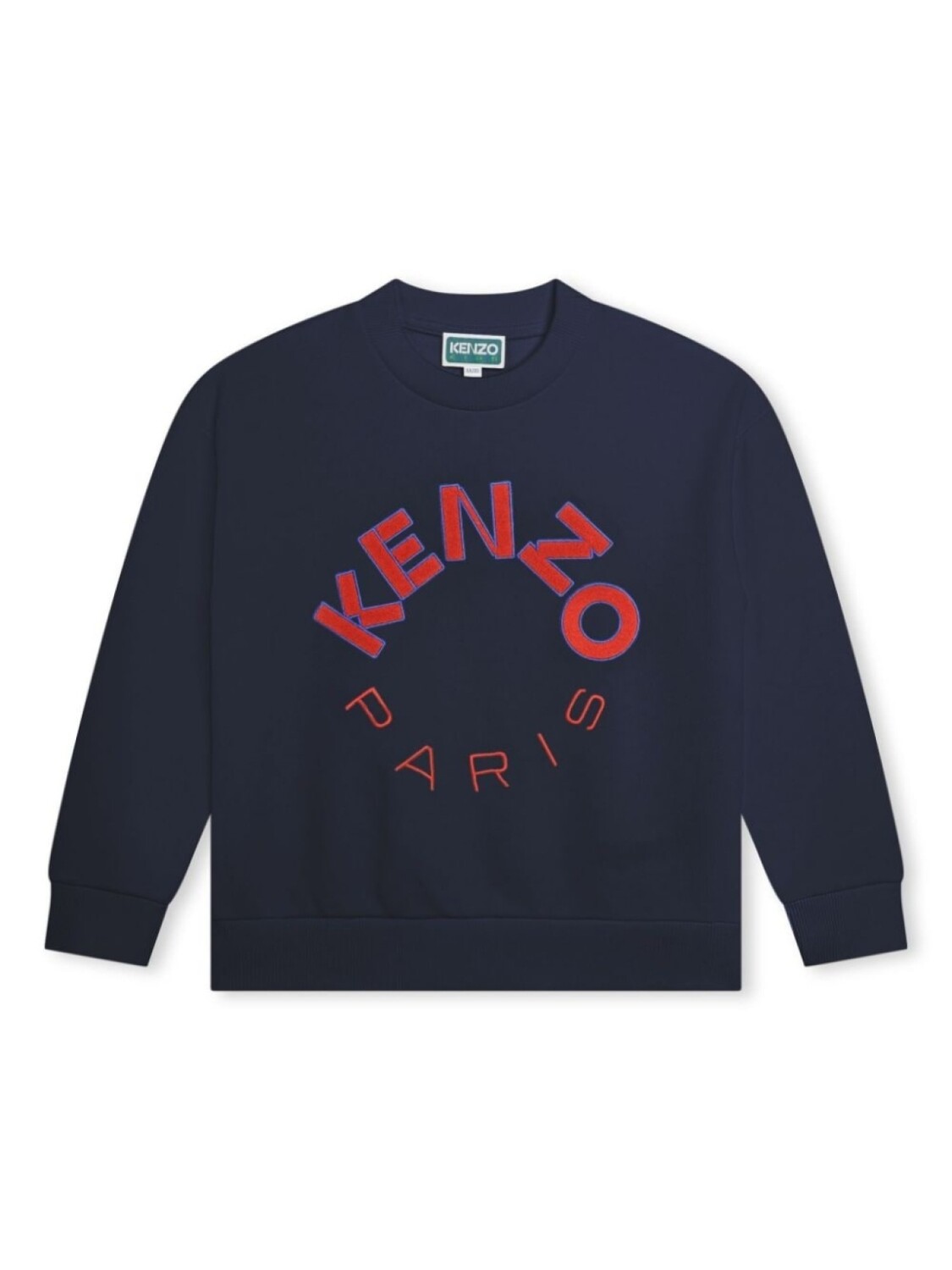 

Kenzo Kids толстовка с вышитым логотипом, синий