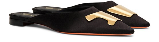 

Атласные мюли Santoni Sibille Santoni