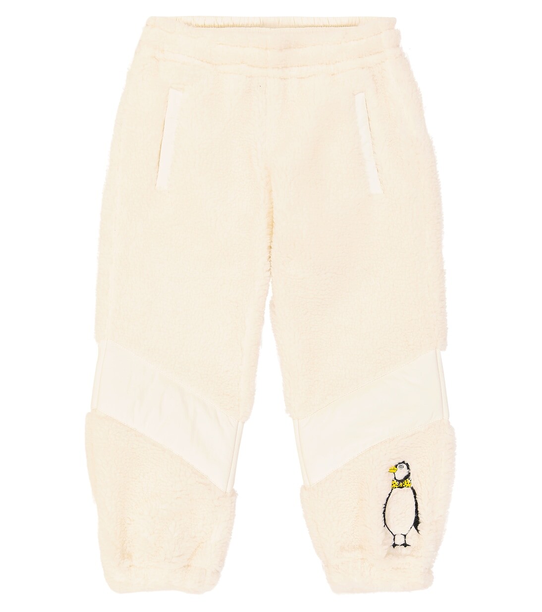 

Брюки из флиса с вышивкой Mini Rodini, белый