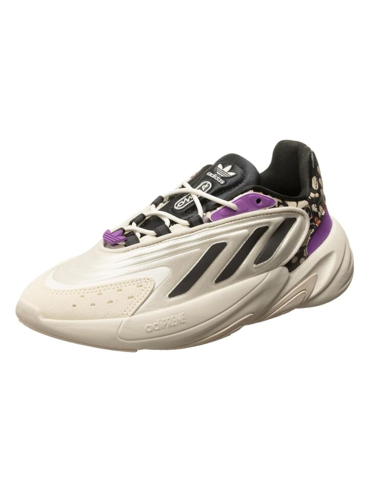 

Кроссовки на шнуровке adidas, цвет off white/black/purple