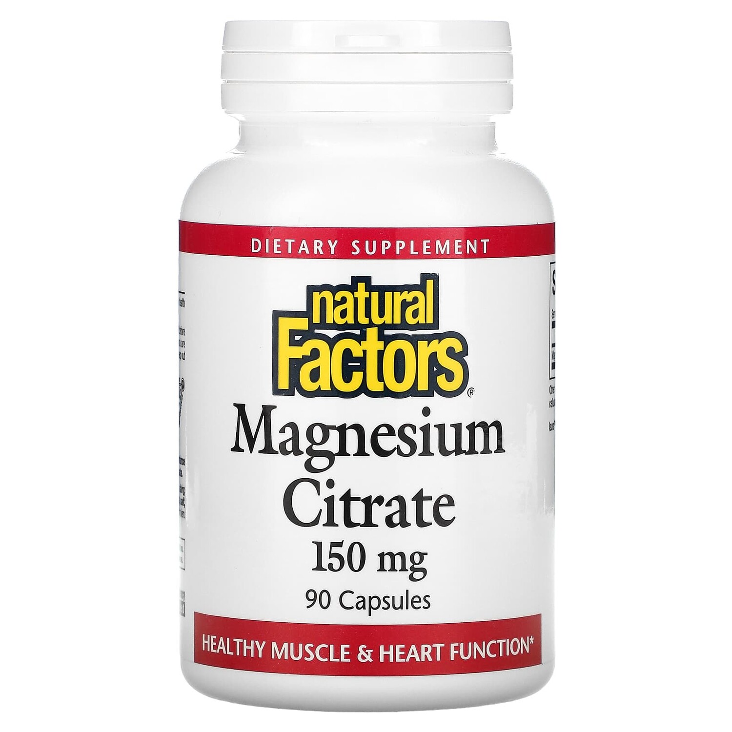 

Цитрат магния, 150 мг, 90 капсул, Natural Factors