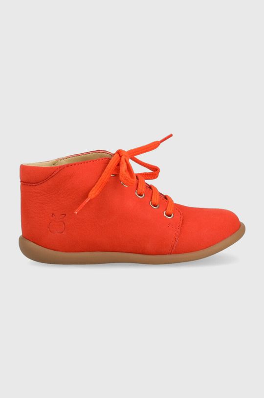 Детские замшевые туфли Pom D'api, оранжевый