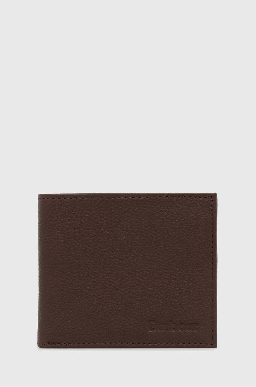 

Кожаный кошелек Barbour Padbury Billfold, коричневый