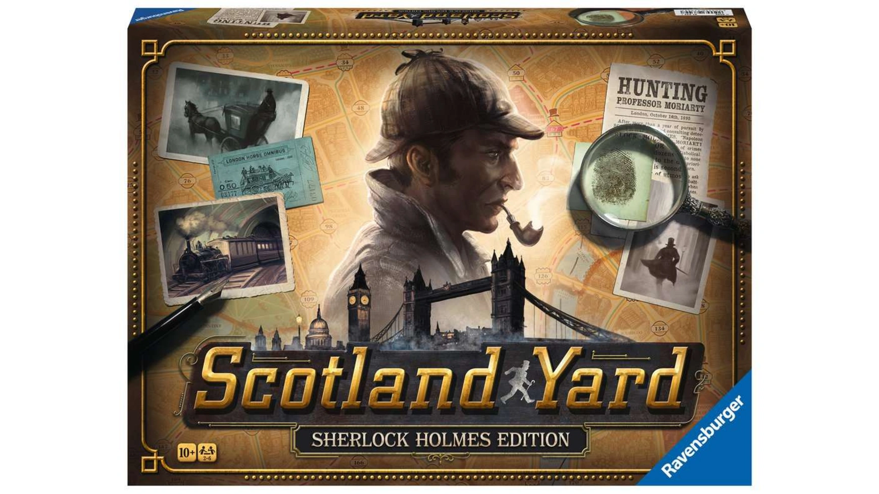 Ravensburger Spiele Scotland Yard: Sherlock Holmes Edition культовая детективная игра для 2–6 игроков в возрасте от 10 лет и старше