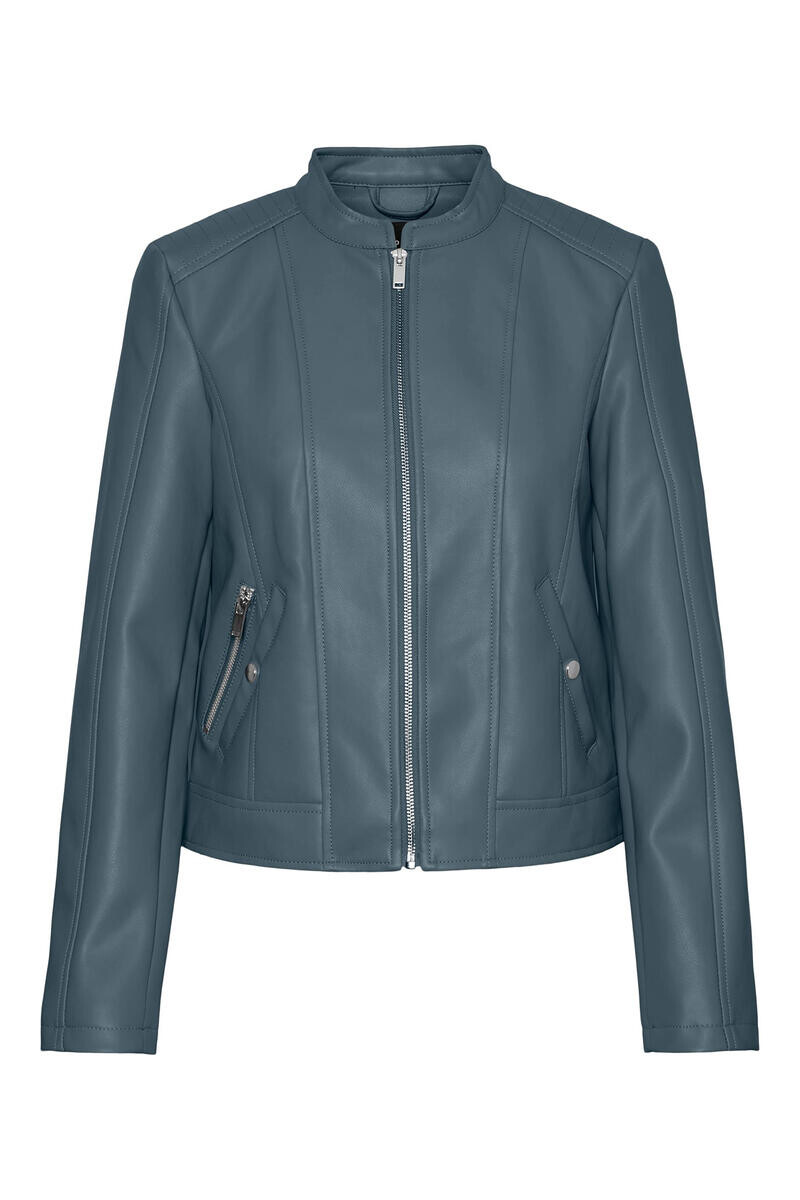 

Куртка из искусственной кожи с воротником Perkins Vero Moda, серый