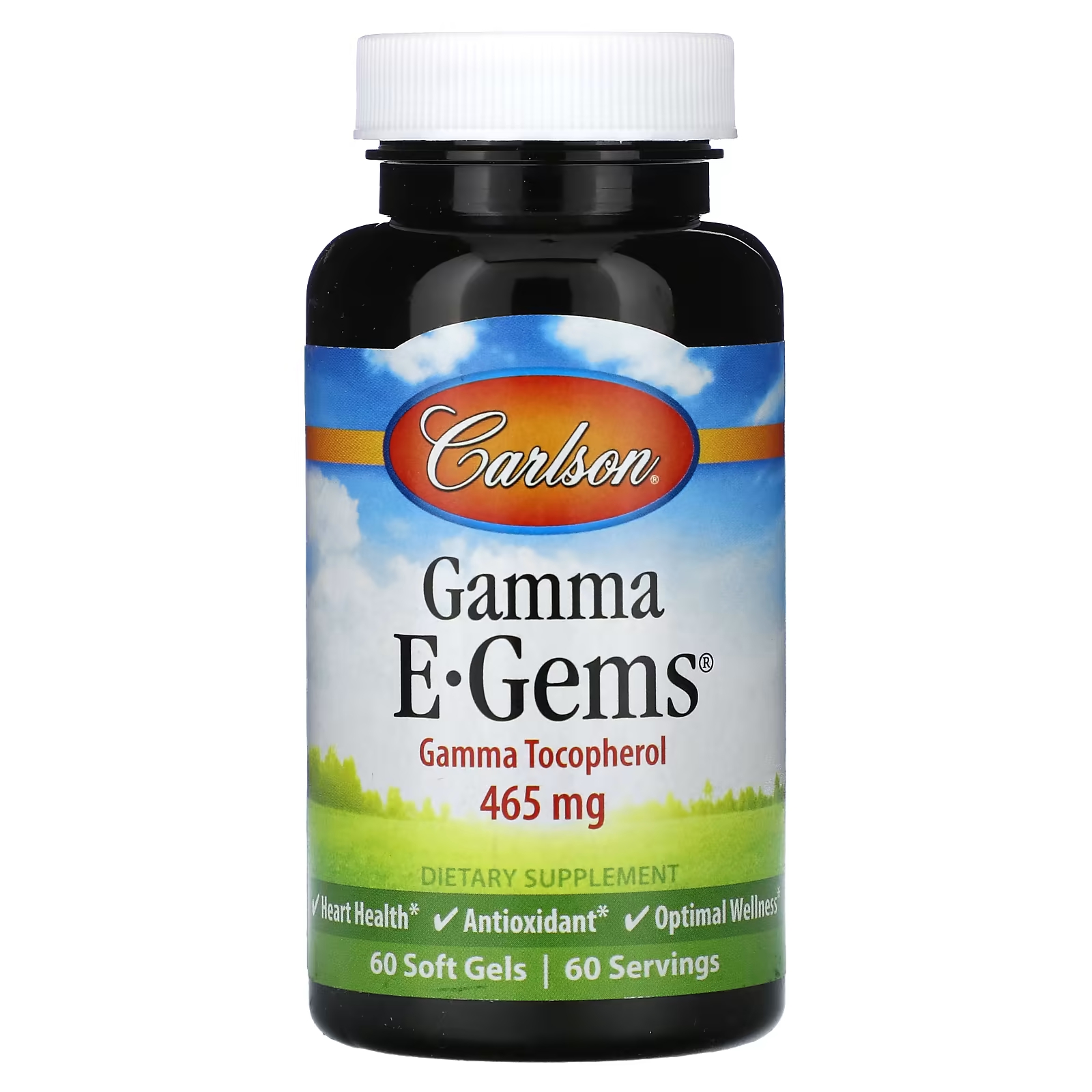 Carlson Gamma E-Gems 465 мг 60 мягких гелей carlson gamma e gems 465 мг 60 мягких таблеток