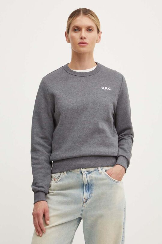 

Толстовка Sweatboxy Petit из хлопка VPC A.P.C., серый