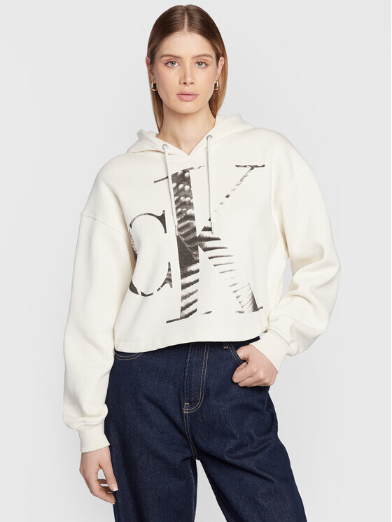

Толстовка обычного кроя Calvin Klein, экрю