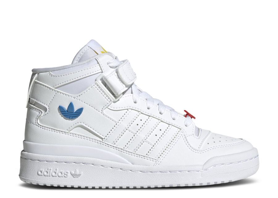 

Кроссовки adidas Forum Mid J, цвет White Red Bright Blue