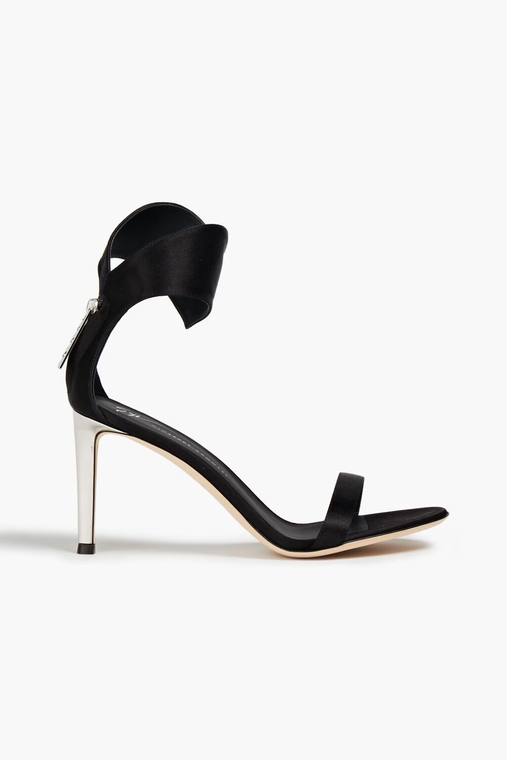 

Атласные босоножки Giuseppe Zanotti, черный