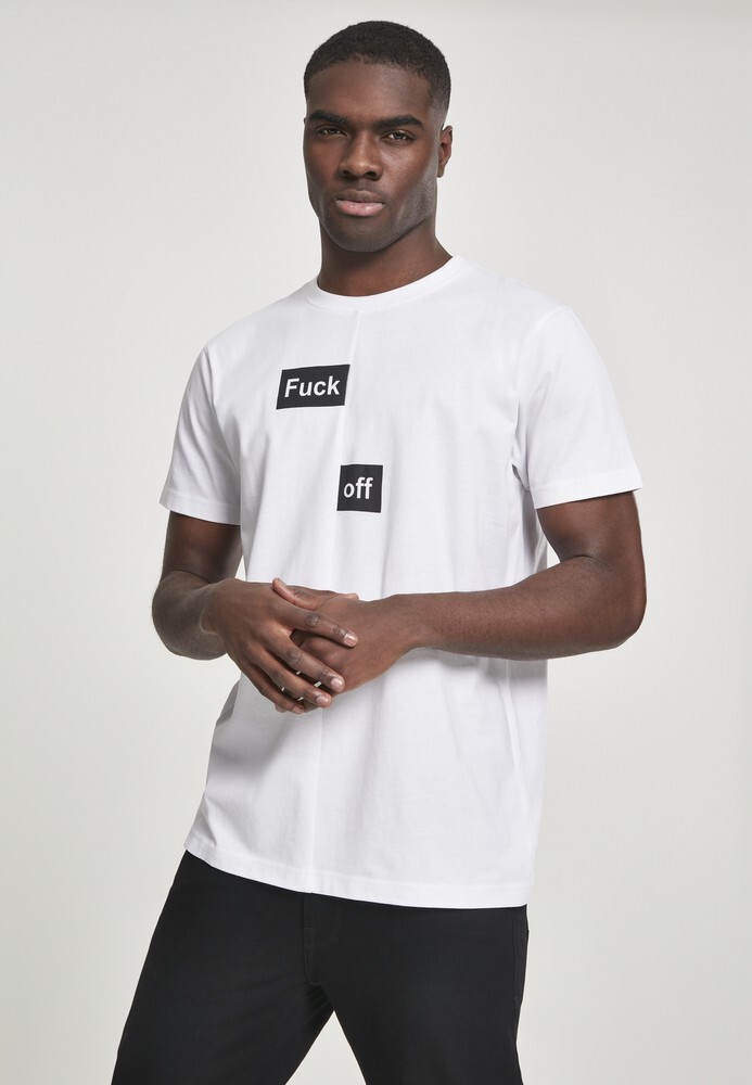 

Футболка Mister Tee Fuck Off Split Tee, белый