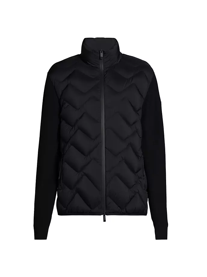 

Стеганый кардиган на молнии Moncler, черный